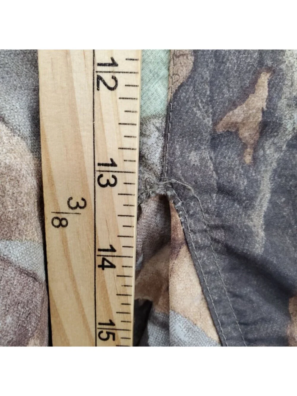 Remington Pants Mens 2XL Green Camouflage Nylon Drawstring Cargo *Read*